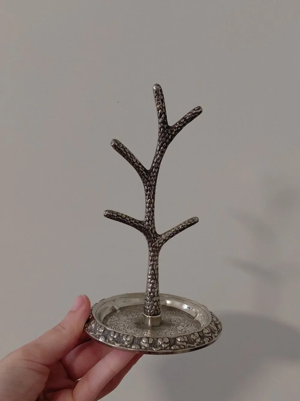 Vintage Silver Tree Jewelry Organizer